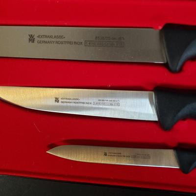 LOT 243L: New in Box Kitchen Items & Knives with Extraklasse German Knife Set