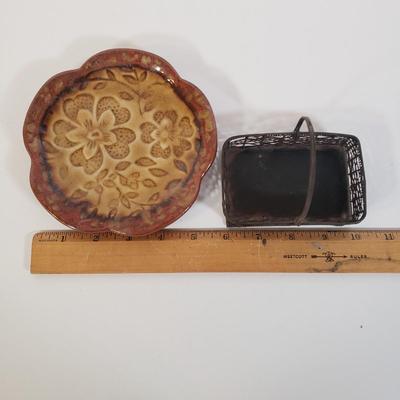 LOT 246L: Cast Iron Donkey Bank, Ceramic Pig Bank, Covered Bridge Art Tile & More