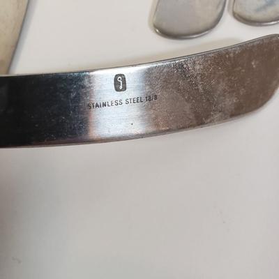 LOT 247L: Key, Tree Branch & Unique Flatware, Hand Carved Wooden Book Rack, Lotus Chamber Candlestick Holder & More