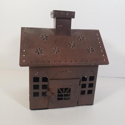 LOT 248L: Iron Rocking Horse & Reindeer Sculptures, Brass Lamp & More