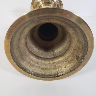 LOT 249L: Virginia Metalcrafters Spiked Candlestick, Brass Reflector Candle Holder, Wooden Spool Candlestick Lamp & More