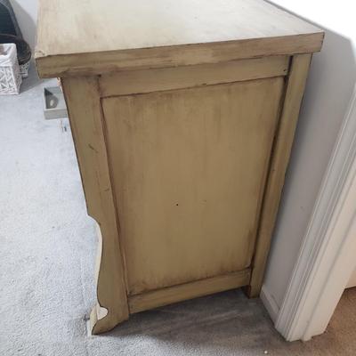 LOT 251F: Antique Wooden Sideboard-Painted & Distressed