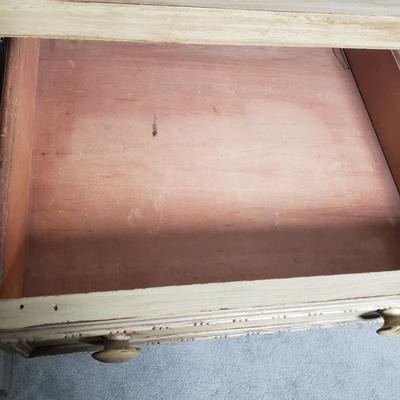 LOT 251F: Antique Wooden Sideboard-Painted & Distressed