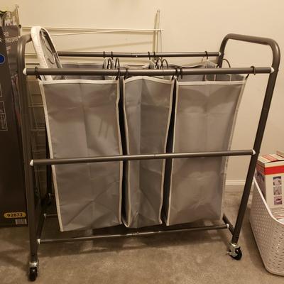 LOT 253M: Laundry Essentials-New Tripod Dryer, Laundry Sorters, Steamer, Lint Remover, Laundry Bags & More