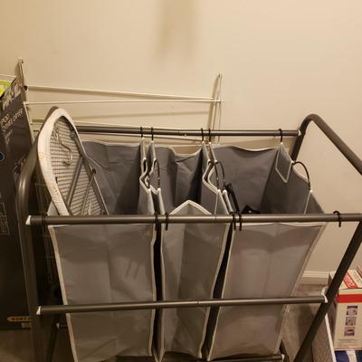 LOT 253M: Laundry Essentials-New Tripod Dryer, Laundry Sorters, Steamer, Lint Remover, Laundry Bags & More