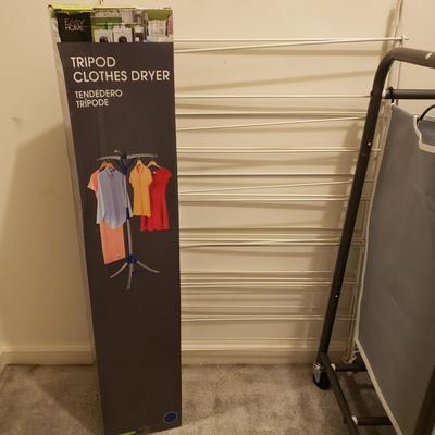 LOT 253M: Laundry Essentials-New Tripod Dryer, Laundry Sorters, Steamer, Lint Remover, Laundry Bags & More