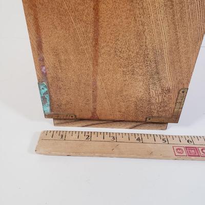 LOT 255L: Tennessee Wood Crafters Jewelry Box, 5 Drawer Jewelry Box & Wooden Box with Handle