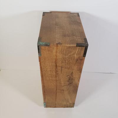 LOT 255L: Tennessee Wood Crafters Jewelry Box, 5 Drawer Jewelry Box & Wooden Box with Handle