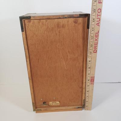 LOT 255L: Tennessee Wood Crafters Jewelry Box, 5 Drawer Jewelry Box & Wooden Box with Handle