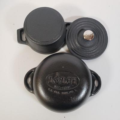 LOT 257K: Collection of Lodge Mini Cast Iron Pans-Never Used