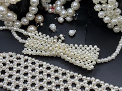 LOT 268J: Vintage "Pearl" Collection: Long Strands, Ties & More