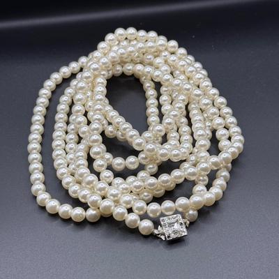 LOT 268J: Vintage "Pearl" Collection: Long Strands, Ties & More