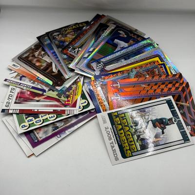 LOT 270J: Collection of Sports Cards: Saquon Barkley NFL Philadelphia Eagles League Leaders, more Football & Baseball