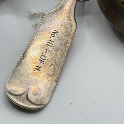 LOT 272L: Wilton Mount Joy Pewter Pitcher full of Silver Plate, Stainless & More Utensils