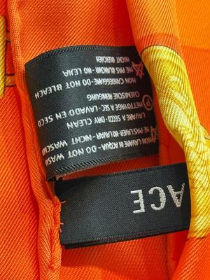 LOT 272L: Orange Versace Bag Scarf w/ Box