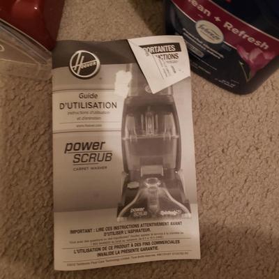 LOT 277K: Hoover Power Scrub Carpet Cleaner