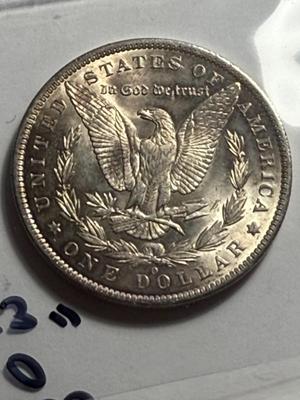 1885-O MS63 QUALITY TONED MORGAN SILVER DOLLAR COIN #26 AS PICTURED.