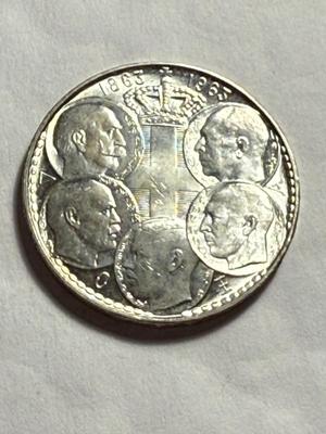 GREECE 1963 CHOICE UNCIRCULATED 30 DRACHMA SILVER COIN AS PICTURED. (ASW: 0.4832oz)