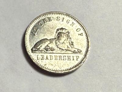 1908 Souvenir of the Wanamaker Stores at The Sign of Leadership Token Philadelphia Pennsylvania as Pictured.