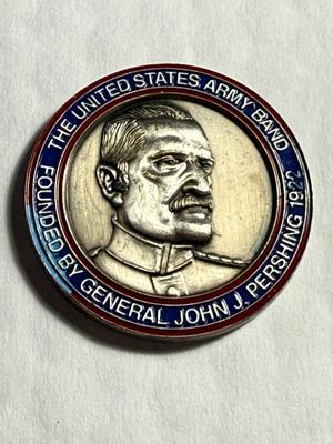 United States Army Band General John J. Pershing 1922 Challenge Large PEWTER Coin/Medal as Pictured.