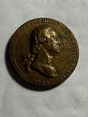 George Washington “Time Increases His Fame Medal” - First President of the United States (April 30, 1789 to March 3, 1797) - Original US...
