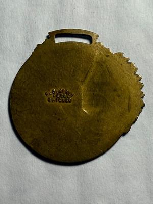 Vintage Jamestown Ter-Centennial 1607-1907 Exposition Pocket Watch Fob Medal as Pictured.