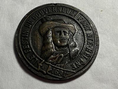 LE FESTIN DU GOUVERNEUR FORT STE-HELENE MONTREAL CANADA SOUVENIR TOKEN AS PICTURED.