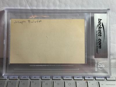 Historic Celebrity Cuts JOSEPH BULOFF Beckett Authentic Autograph as Pictured.