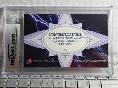 2024 Historic Celebrity Cuts RUTH WARRICK Beckett Authentic Autograph as Pictured.