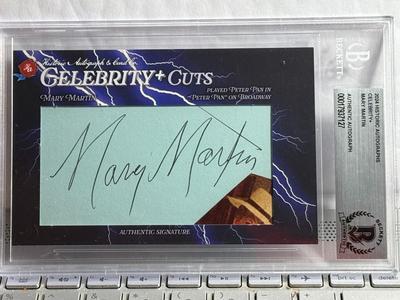 2024 Historic Celebrity Cuts MARY MARTIN Beckett Authentic Autograph as Pictured.