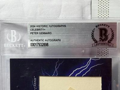 2024 Historic Celebrity Cuts PETER GENNARO Beckett Authentic Autograph as Pictured.