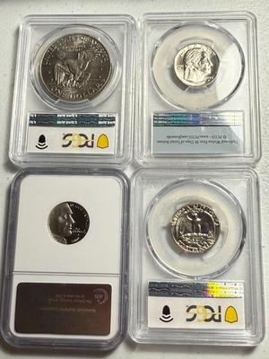 4-ASSORTED PCGS & NGC CERTIFIED COIN LOTS AS PICTURED.