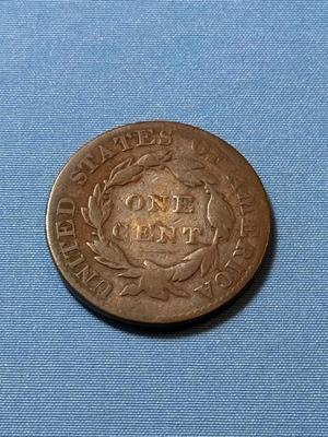 1822 CIRCULATED CONDITION U.S. LARGE CENT AS PICTURED.