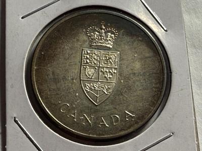 1967 CANADA Confederation 100 Years since 1867 Commemorative SILVER Medal 24.5 GRAMS as Pictured.