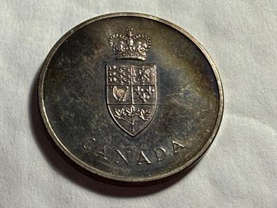 1967 CANADA Confederation 100 Years since 1867 Commemorative SILVER Medal 24.5 GRAMS as Pictured.
