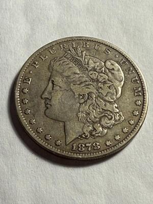 1878-P 7TF REV OF 79 VF CONDITION W/REVERSE SCRATCH MORGAN SILVER DOLLAR.