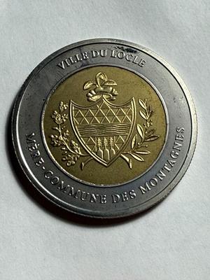 CANADA/FRENCH VILLE DU KOCLE 2000 BI-METALLIC TOKEN MINTAGE-N/A AS PICTURED.