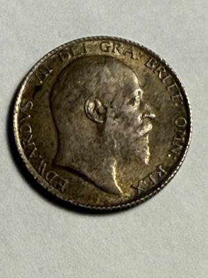 SCARCE GREAT BRITAIN 1902 AU CONDITION SILVER 1-SHILLING COIN AS PICTURED.