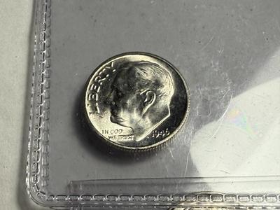 (3) 1946-S CHOICE UNCIRCULATED CONDITION SILVER ROOSEVELT DIMES AS PICTURED.