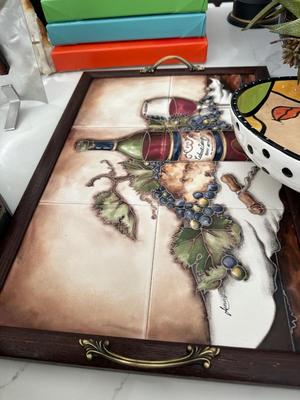 Designed Tiles carrying tray