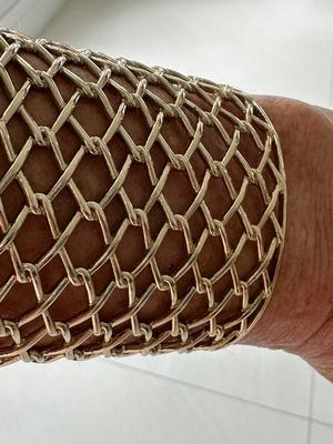 Gold tone cuff bracelet