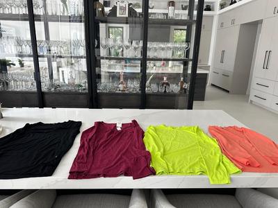 4 Ladies size M tops