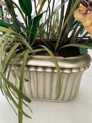 silk floral orchid centerpiece