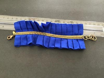 Jicay Cloth Royal Blue Statement Bracelet