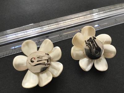 Chunky Vintage Clip on Statement Earrings