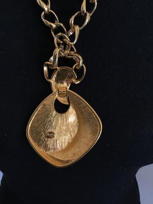 Gorgeous Vintage Signed Napier Statement Necklace Enamel Swirl