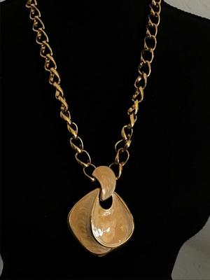 Gorgeous Vintage Signed Napier Statement Necklace Enamel Swirl