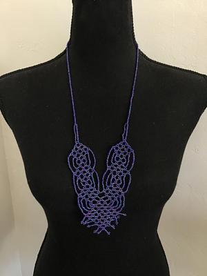 Handcrafted Glass Beaded Necklace