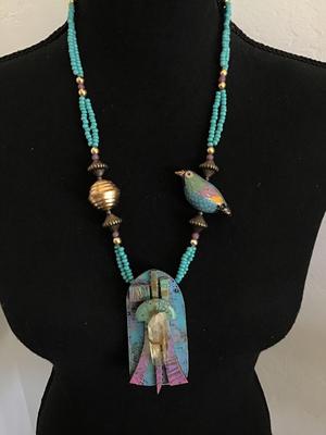 Artist Signed The Landing Place By Carol Brooks Necklace