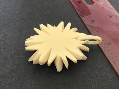 Vintage Celluloid Daisy Pendant